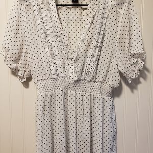 Torrid retro polka-dot blouse